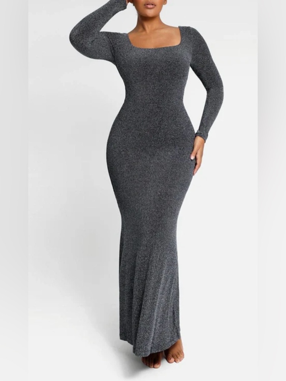 NWT Shapellx Gleaming Long Sleeve Mermaid Shaping Dress size XL